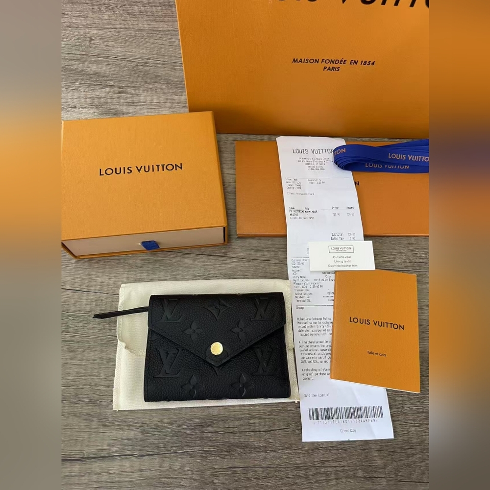 Louis Vuitton Black Victorine Wallet